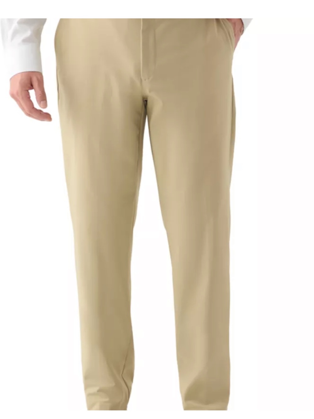 Michael Kors MK FLEX Mens Tan Dress Pants Flat Front Chinos Trousers SZ 38 X 32